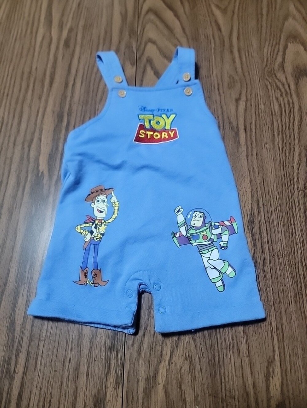 Disney Toy Story Baby Boy 6-9 Months Overalls Buzz Woody